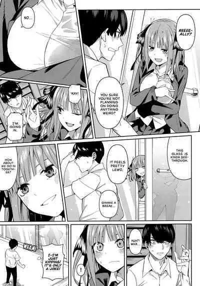 (FF35) [Bad Mushrooms (Chicke III, 4why)] Nibun no Yuudou | Half Seduction (Gotoubun no Hanayome) [English] [head empty]