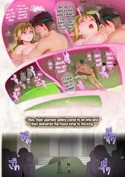 [Horiishi Horuto] Fel to Mana no Mori -Taieki de Tairyoku Kaifuku sasetekureru Bakunyuu Healer Elf- | Fel and the Forest of Mana -The big titty elf healer recovers my stamina with her bodily fluids- [English]