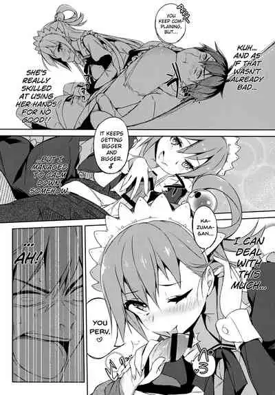 (COMIC1☆11) [High Tech Pen Case (Tam-U)] Kono Da-Maid to Mitsudan o! | Private Talk With a Failure Maid! (Kono Subarashii Sekai ni Syukufuku o!) [English] {Doujins.com}
