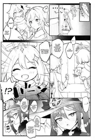 (C99) [remora field (remora)] Mona-chan no Deshi ni Natte Ichaicha Suru Hon | A Book About Becoming Mona-chan's Disciple And Getting Lewd With Her (Genshin Impact) [English] {Doujins.com}