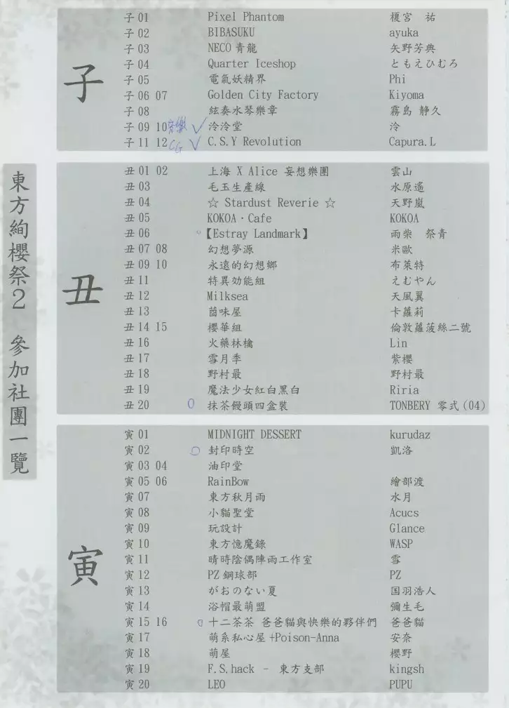 東方絢櫻祭2場刊