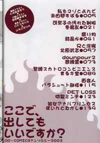 [Anthology] Koko de, Dashite mo ii Desuka?