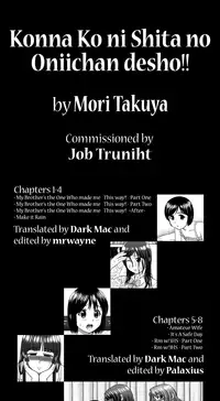 [Mori Takuya] Konna Ko ni Shita no Oniichan desho!! [English] [Dark Mac + CW]
