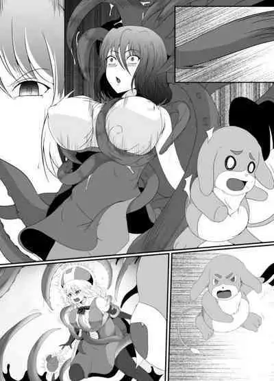 Mesugaki Mahou Shoujo wa Daikkirai na Zako Youma ni Karada o Torikomareta node Kankaku Shadan no Mahou o Tsukatte Asa made Taeru | 臭丫頭魔法少女因為半個身子被最討厭的妖魔吞沒 於是用了感覺阻斷魔法來忍耐