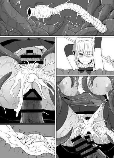 Mesugaki Mahou Shoujo wa Daikkirai na Zako Youma ni Karada o Torikomareta node Kankaku Shadan no Mahou o Tsukatte Asa made Taeru | 臭丫頭魔法少女因為半個身子被最討厭的妖魔吞沒 於是用了感覺阻斷魔法來忍耐