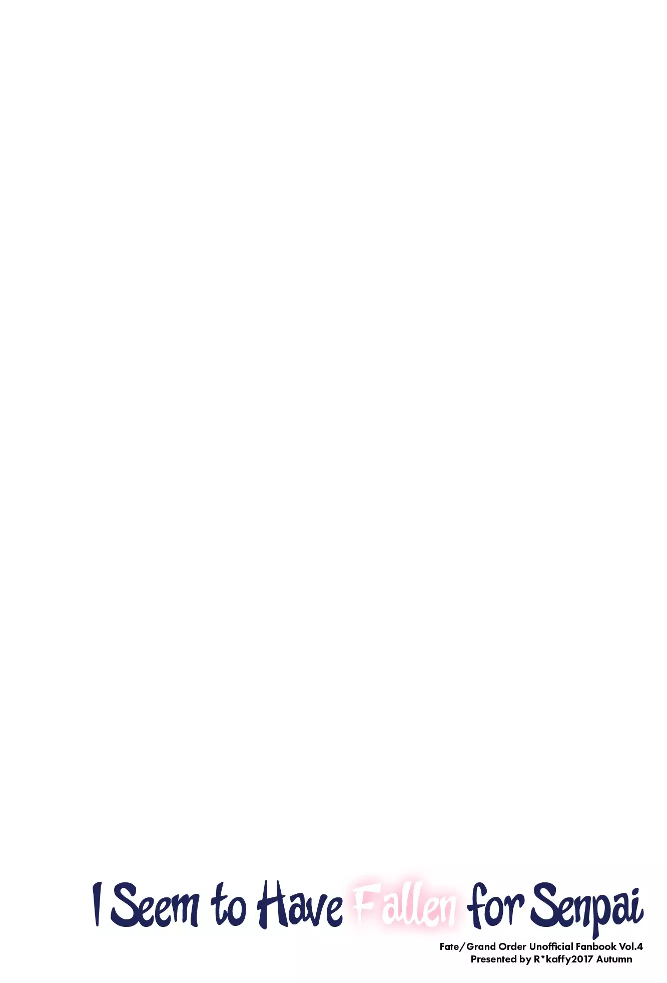 I Seemed to Have Fallen for Senpai