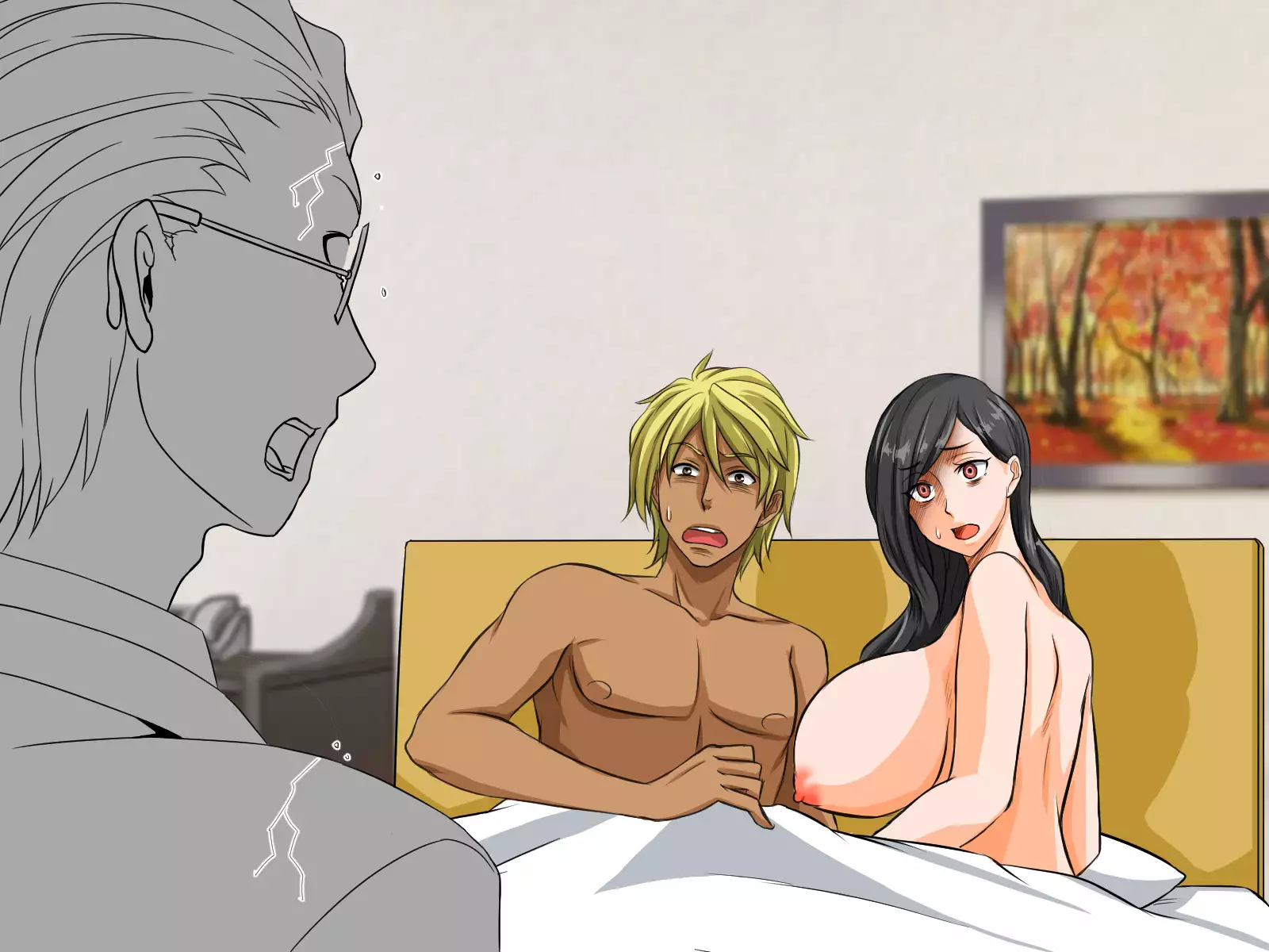 Furyou Girai na Hazu no Hitozuma ga Gal-O ni Otosarete Furin Shi, Otto ni Bareru made no Ichibu Shijuu