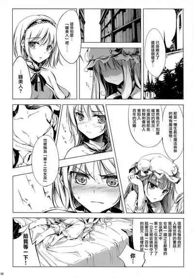 (C81) [Gekidoku Shoujo (ke-ta, Hyuuga, Touma Nadare)] SLEEPING MAGE -Mahou no Mori no Nemurihime- Gekidoku Shoujo Publication Number VII (Touhou Project)[Chinese]