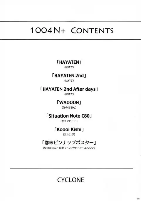 1004N+ Cyclone no Soushuuhen