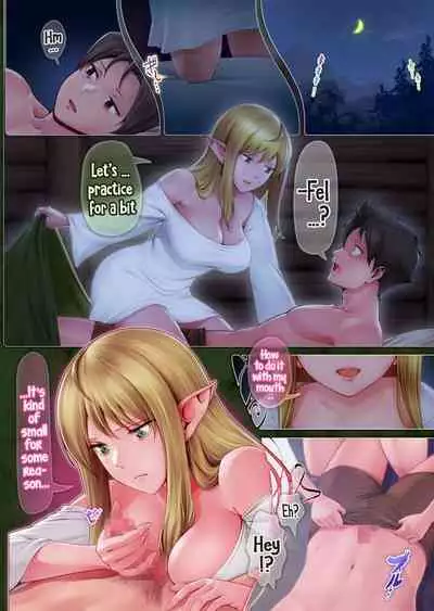 [Horiishi Horuto] Fel to Mana no Mori -Taieki de Tairyoku Kaifuku sasetekureru Bakunyuu Healer Elf- | Fel and the Forest of Mana -The big titty elf healer recovers my stamina with her bodily fluids- [English]