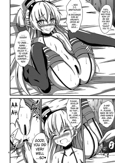 [Aiirosakura (Aikawa Ryou)] Kuubo Wo-Kyuu-chan no Amatsukaze Yuri Dorei Choukyou -Shiri Dorei Keiyaku Hen- | Standard Carrier Wo-Class's Amatsukaze Yuri Slave Training ~Ass Slave Agreement~ (Kantai Collection -KanColle-) [English] [Pangean] [Digital]