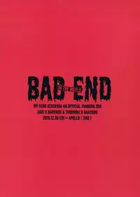 (C91) [APOLLO (JIRO)] BAD END - in the world - (Boku no Hero Academia)