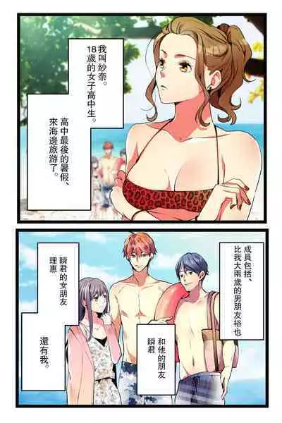 [Kirasawa Fuyu] NTR Gal. -Umi de Tomodachi to W Date no Hazu ga, Netorare Aokan-chuu- [Chinese]