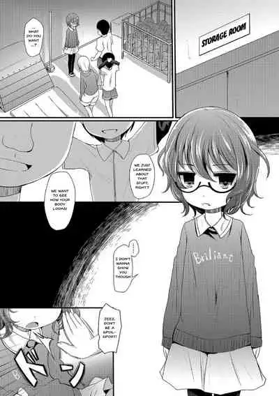 [Anthology] Megane Loli Choukyou Jugyou!! ~Otonashii Megane Lolikko ni Muriyari Dekachin Sounyuu~ | The Loli In Glasses' Training Lesson!! ~Force Fucking a Timid Glasses Wearing Loli With My Big Cock~ Ch. 1-3 [English] {Doujins.com}