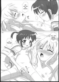 (C83) [Goberazzo (Mukaibi Aoi)] Onnanoko Doushi dakedo Ai sae Areba Kankeinai yo ne (Mahou Shoujo Lyrical Nanoha) [English] [GM_Highlander]