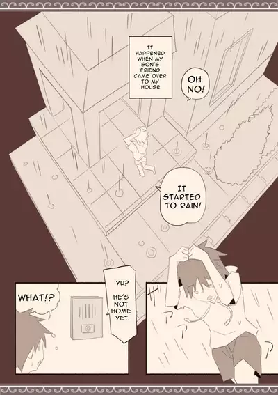Ame no Hi, Musuko no Tomodachi to | On A Rainy Day, With My Son's Friend